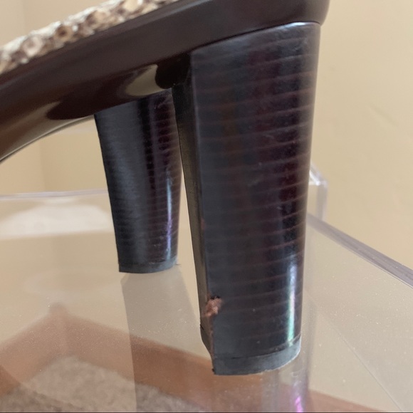 Stuart Weizman Snake print heels 8.5 - Picture 5 of 5